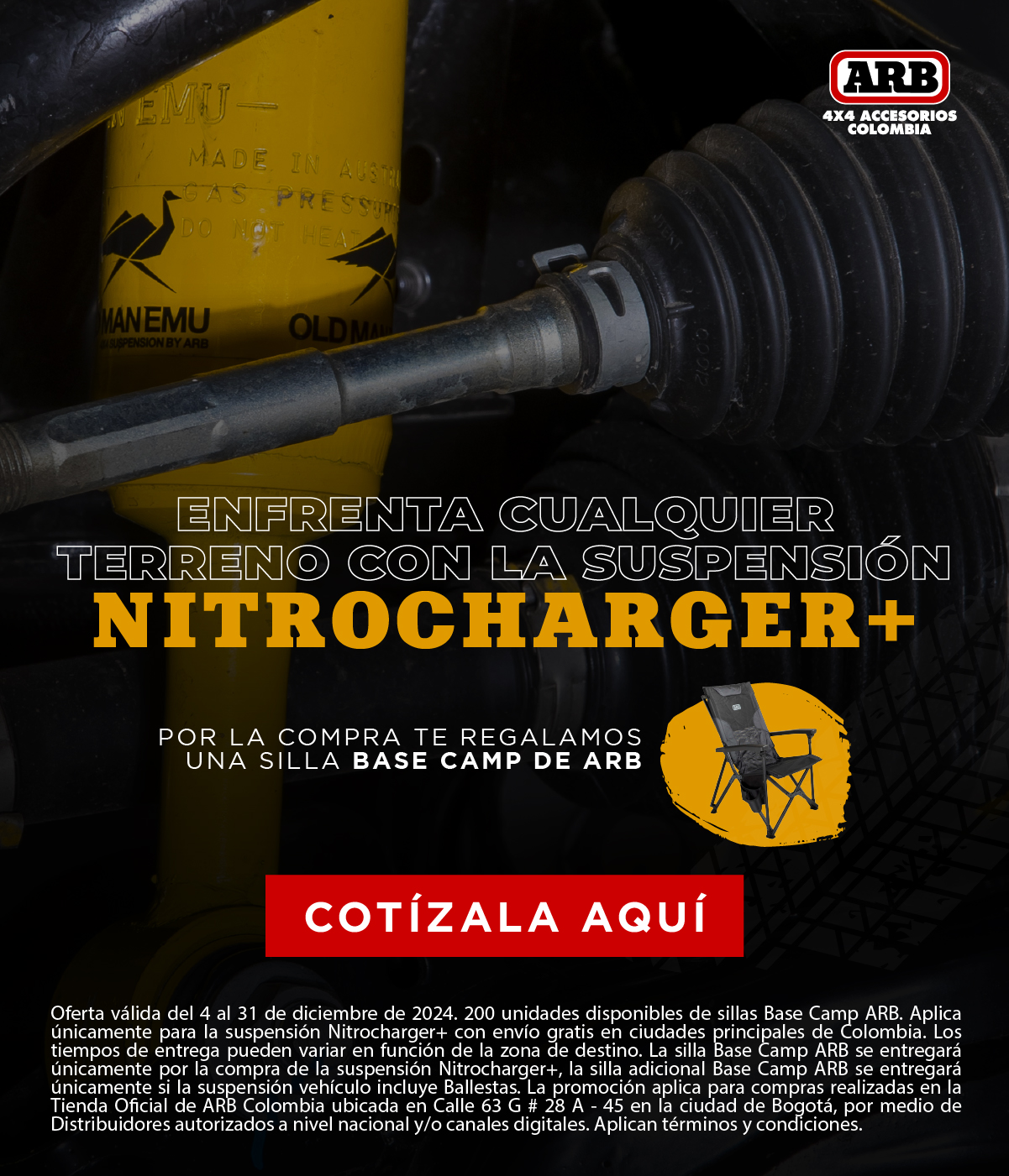 ENFRENTA CUALQUIER TERRENO CON LA SUSPENSIÓN NITROCHARGER+